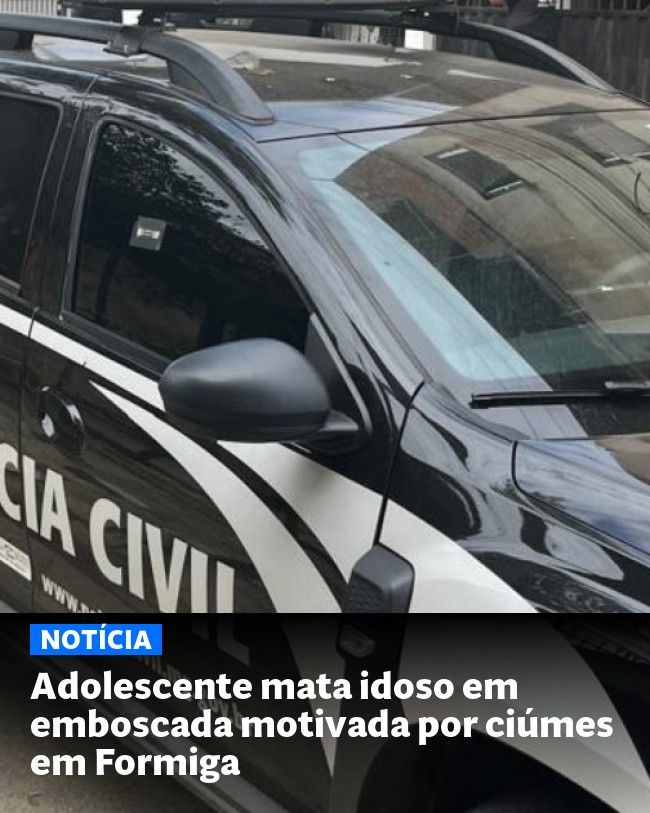 Adolescente mata idoso em emboscada motivada por ciúmes em Formiga - Post para compartilhamento via WhatsApp