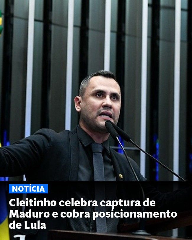 Cleitinho celebra captura de Maduro e cobra posicionamento de Lula - Post para compartilhamento via WhatsApp