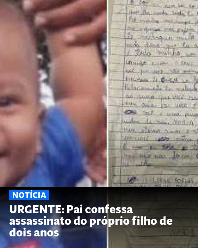 URGENTE: Pai confessa assassinato do próprio filho de dois anos - Post para compartilhamento via WhatsApp
