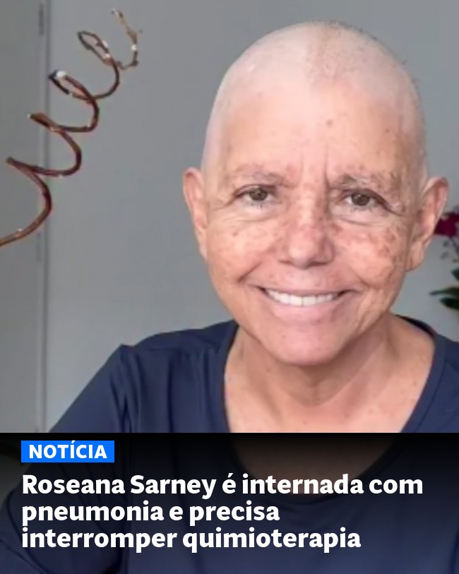 Roseana Sarney é internada com pneumonia e precisa interromper quimioterapia - Post para compartilhamento via WhatsApp