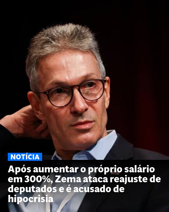 Após aumentar o próprio salário em 300%, Zema ataca reajuste de deputados e é acusado de hipocrisia - Post para compartilhamento via WhatsApp