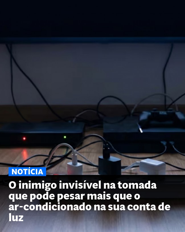 O inimigo invisível na tomada que pode pesar mais que o ar-condicionado na sua conta de luz - Post para compartilhamento via WhatsApp