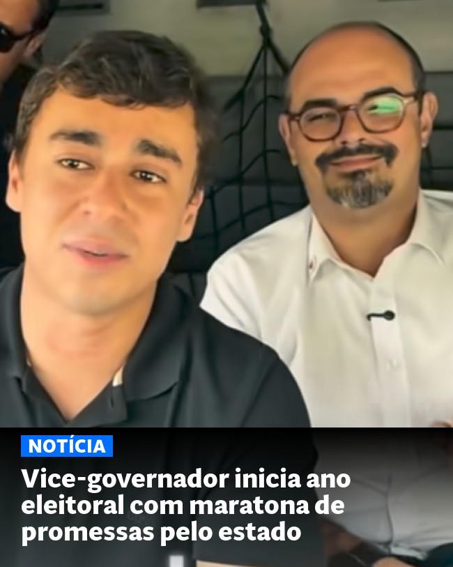 Vice-governador inicia ano eleitoral com maratona de promessas pelo estado - Post para compartilhamento via WhatsApp