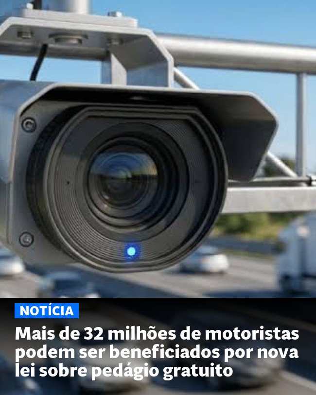 Mais de 32 milhões de motoristas podem ser beneficiados por nova lei sobre pedágio gratuito - Post para compartilhamento via WhatsApp