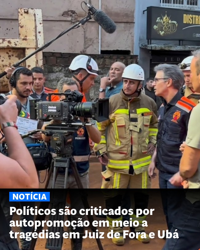 Políticos são criticados por autopromoção em meio a tragédias em Juiz de Fora e Ubá - Post para compartilhamento via WhatsApp