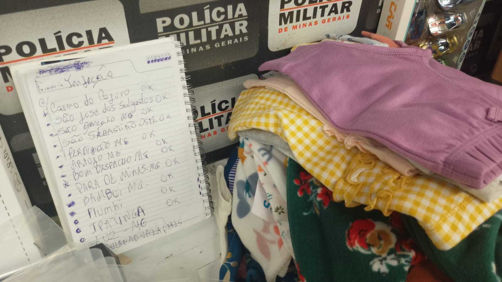 Casal e comparsas são presos em Divinópolis suspeitos de golpe em lojas de artigos infantis