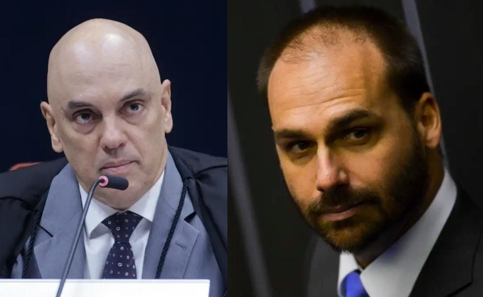 Moraes aciona Defensoria Pública para defender Eduardo Bolsonaro