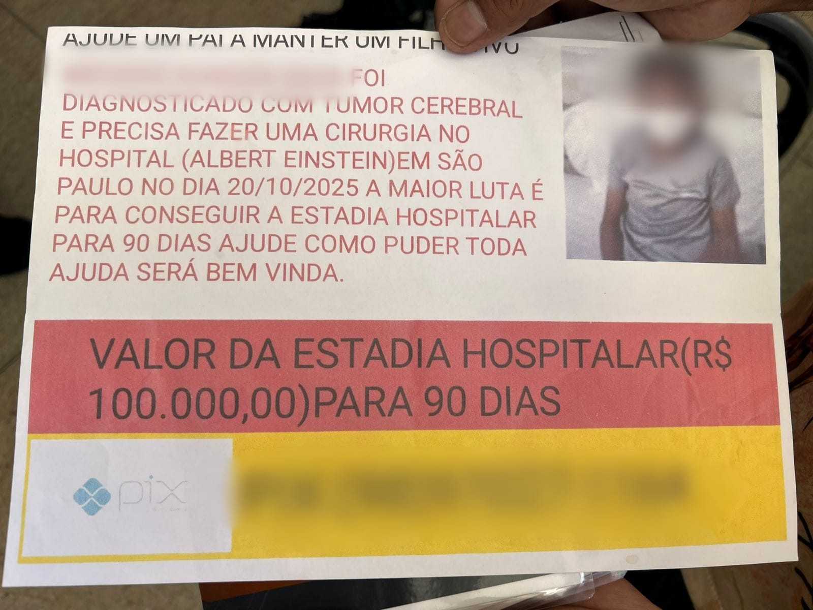 Pai é preso em Buritizeiro após usar falso tumor cerebral do filho para arrecadar dinheiro em igrejas