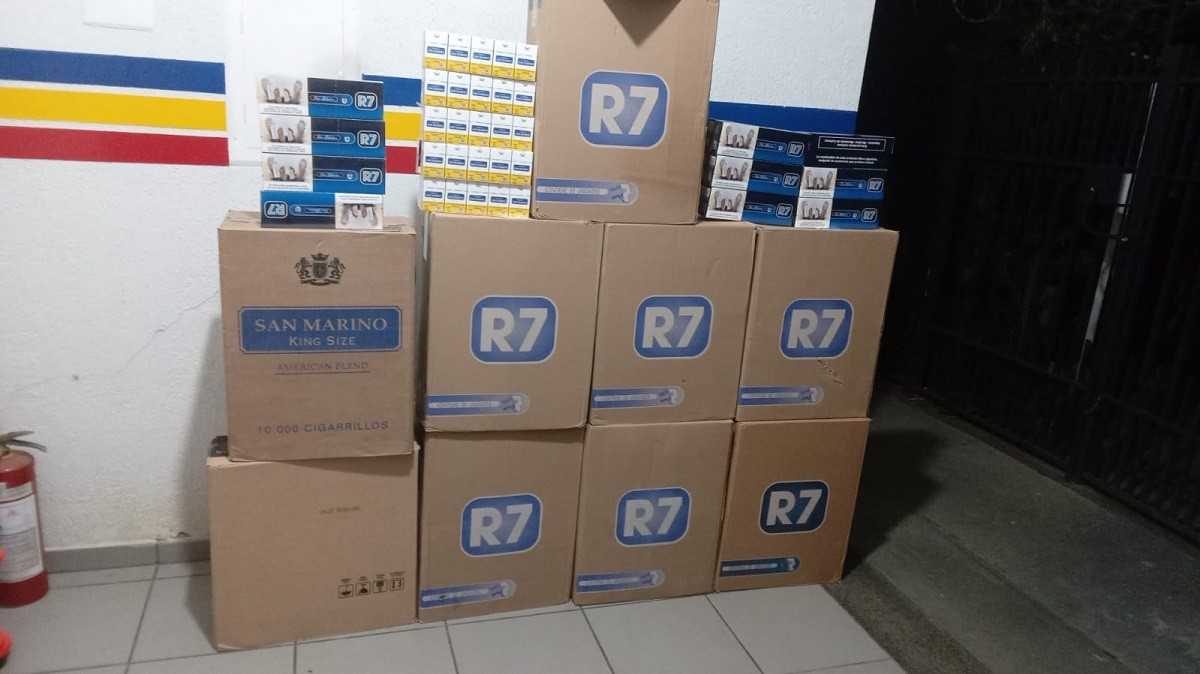 Flagrante em Barroso revela grande esquema de contrabando de cigarros