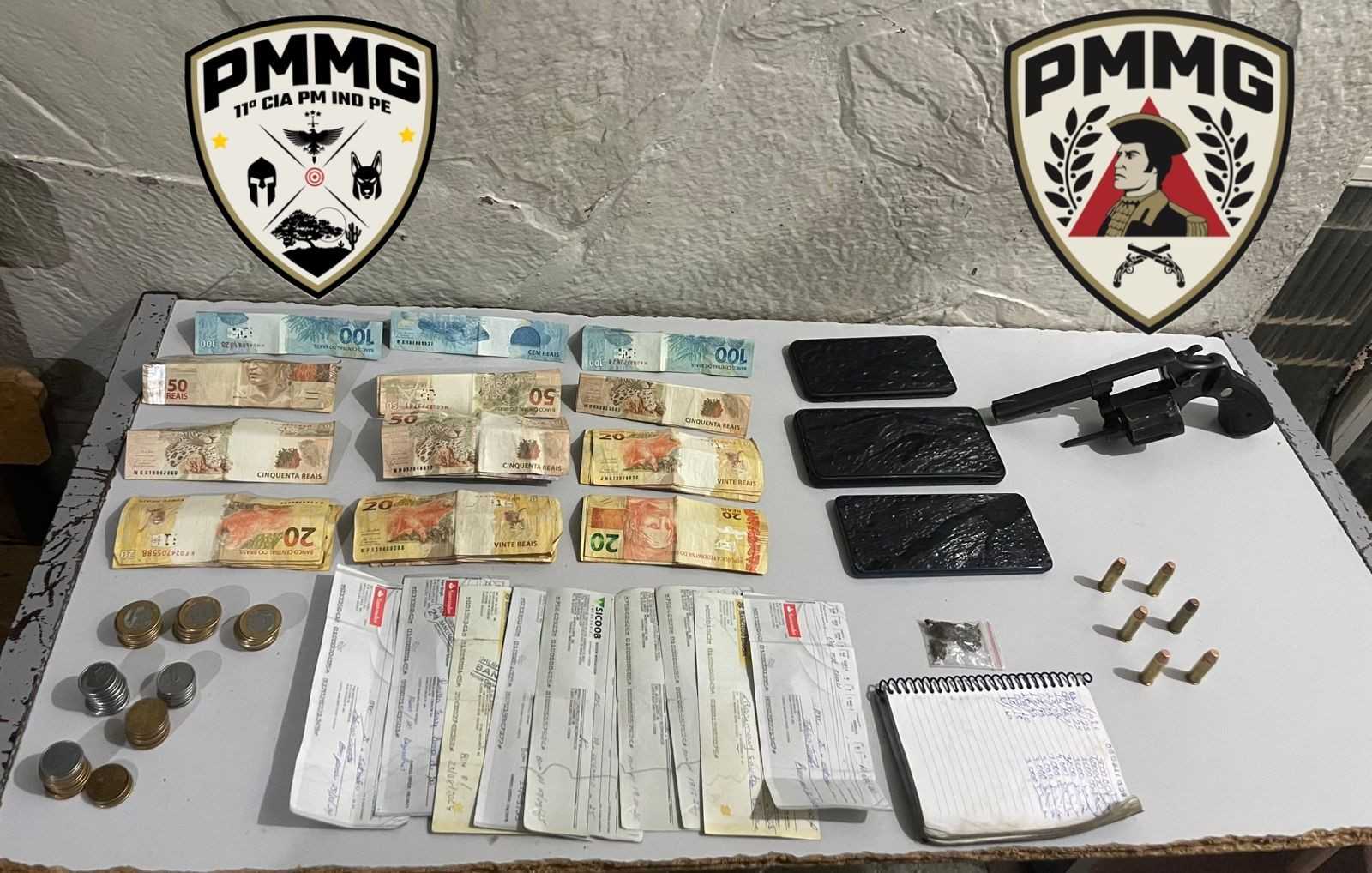 Investigado por Tráfico de Drogas é Detido com Grande Quantia em Dinheiro e Armamento em Montes Claros