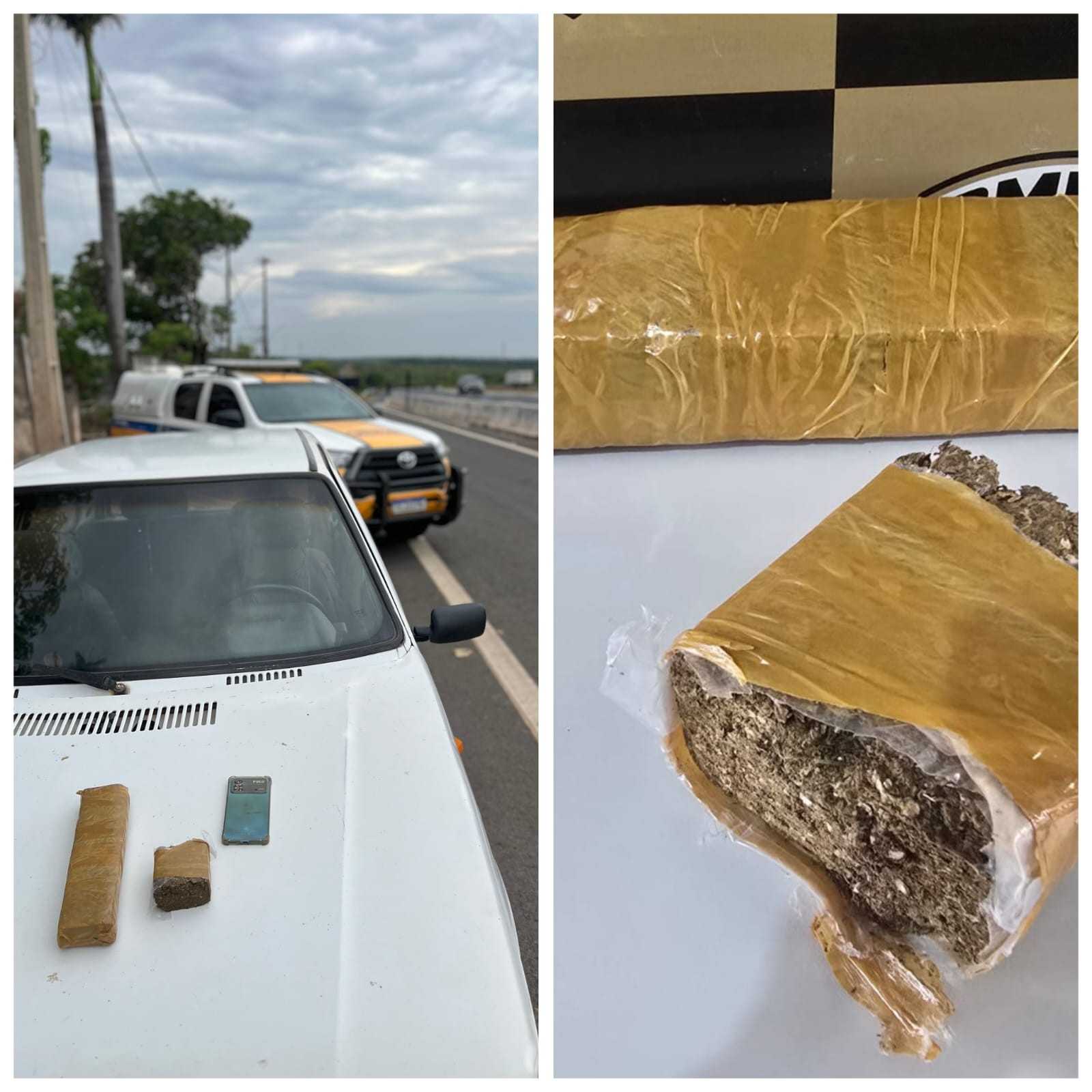 Motorista é detido na BR-135 com drogas em Corinto e alega pagamento de R$ 300 pelo transporte