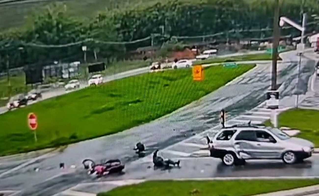 Acidente grave em Santa Rita do Sapucaí deixa motociclista ferido