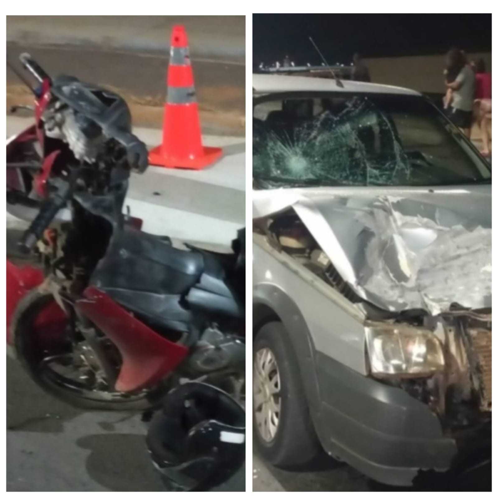 Grave Acidente em Montes Claros Deixa Motociclista Ferida e Motorista de Carro Preso