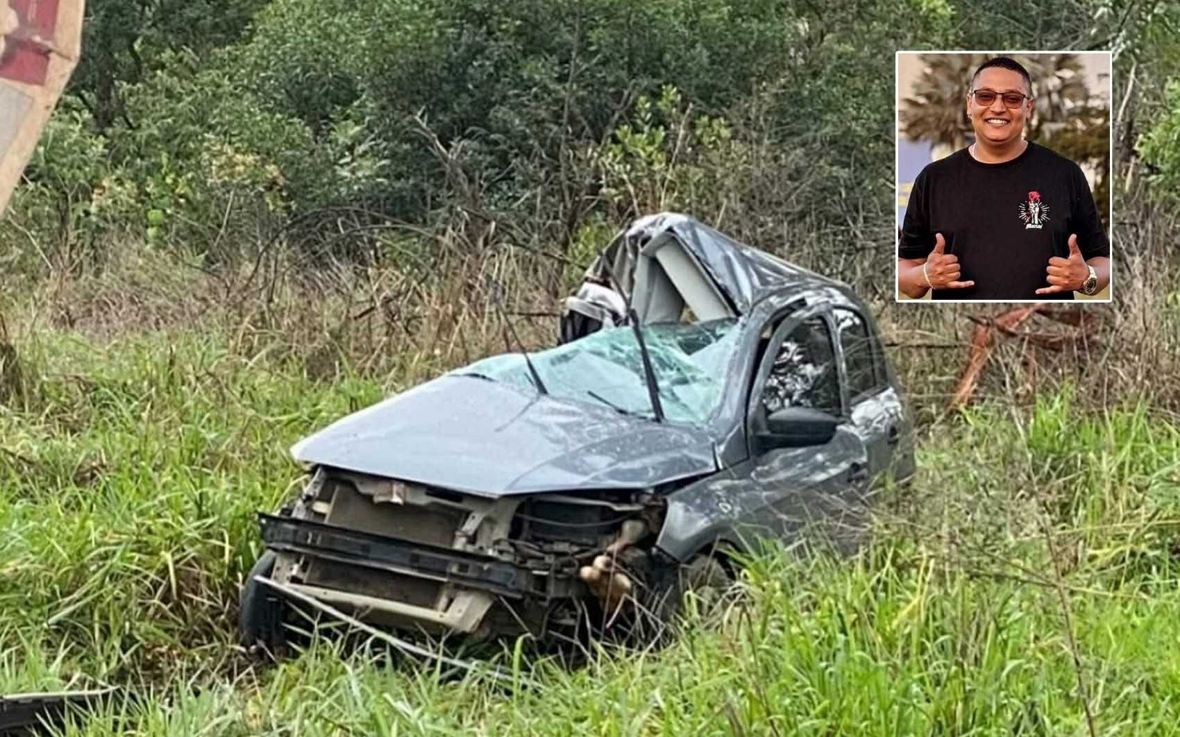 Homem morre em batida entre carro e caminhão na BR-265 em Itutinga