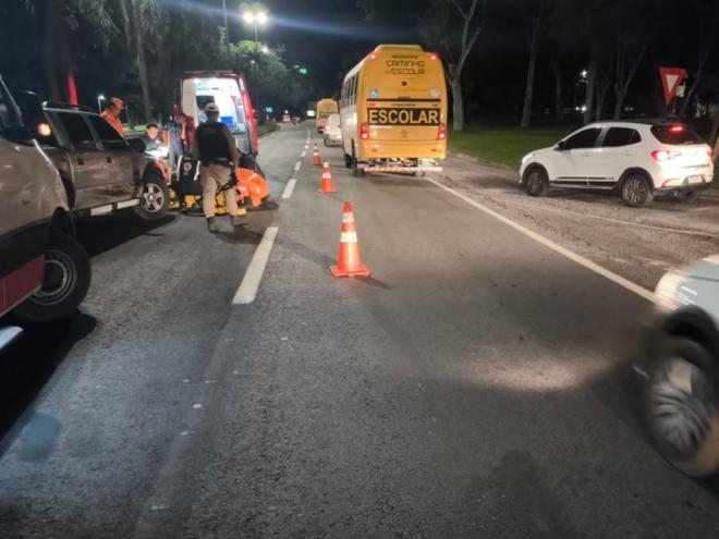 Idoso com problemas de saúde mental morre atropelado ao tentar cruzar a BR-381 em Ipatínga