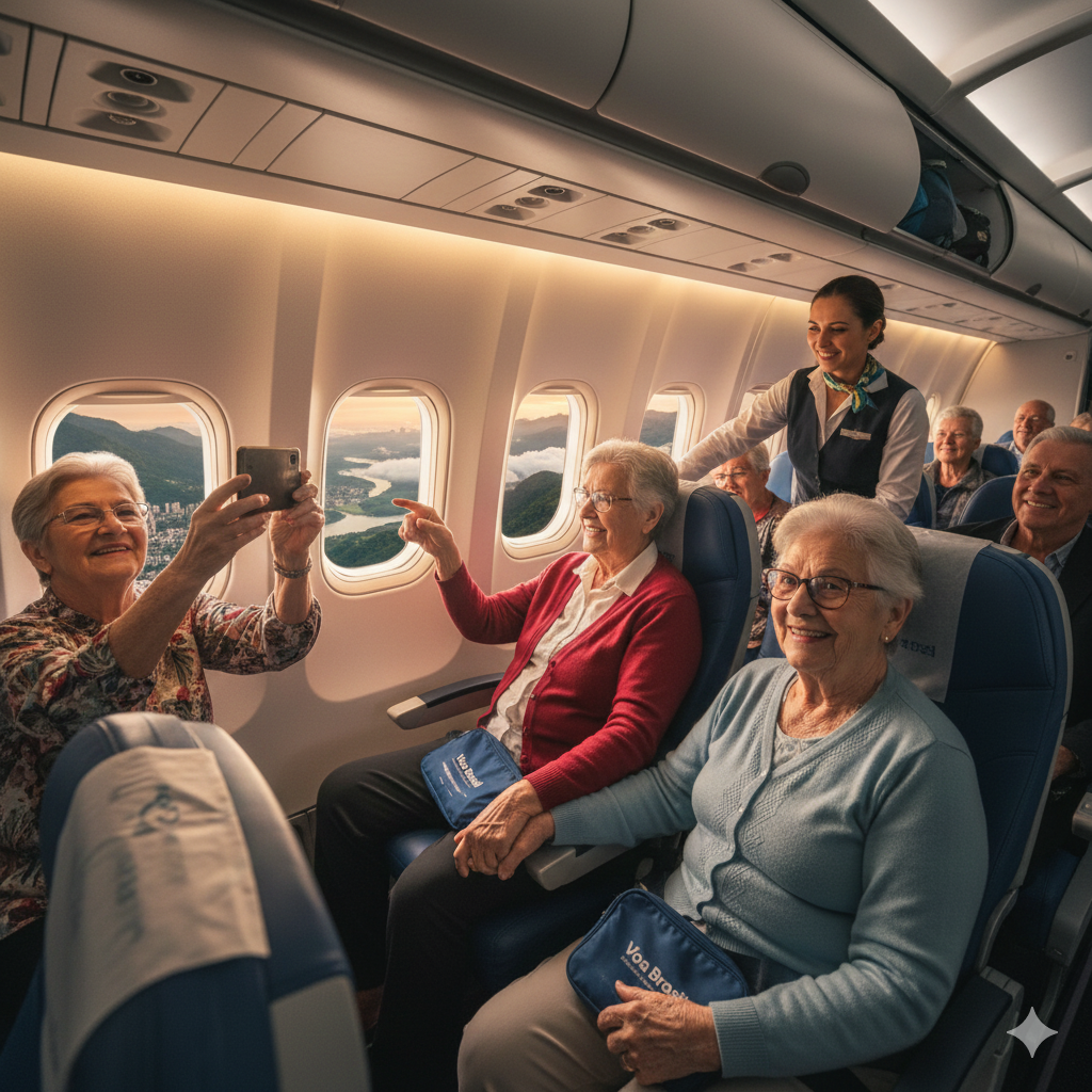 Programa Voa Brasil amplia acesso de aposentados a passagens aéreas e deve ter novas fases em 2026