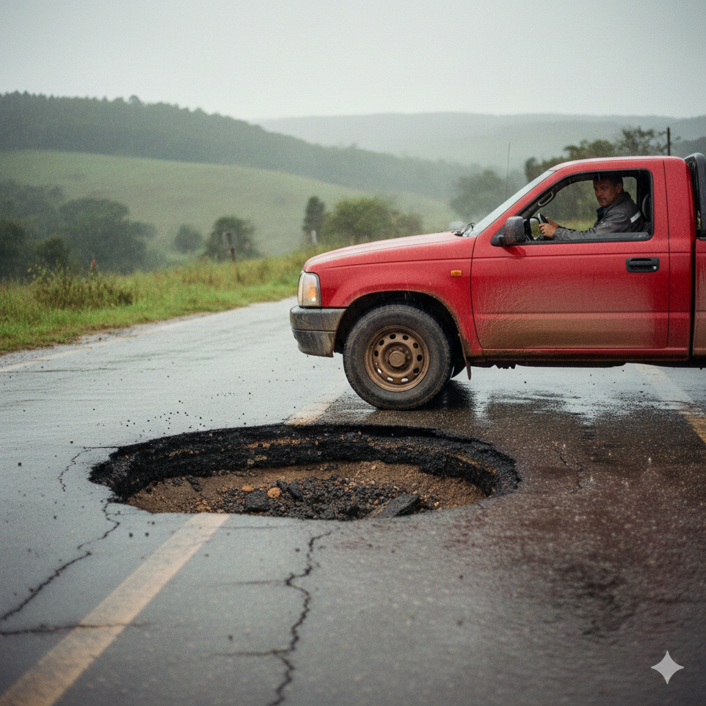 Pesquisa revela que mais de 60 por cento das rodovias em Minas Gerais apresentam problemas de conservação