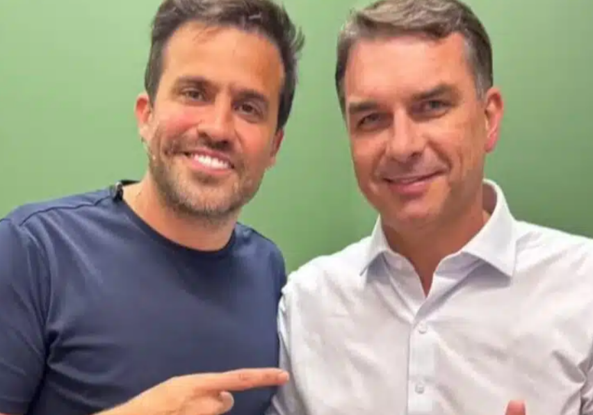Pablo Marçal declara apoio a Flavio Bolsonaro e afirma que ele é o nome que o Brasil sempre sonhou