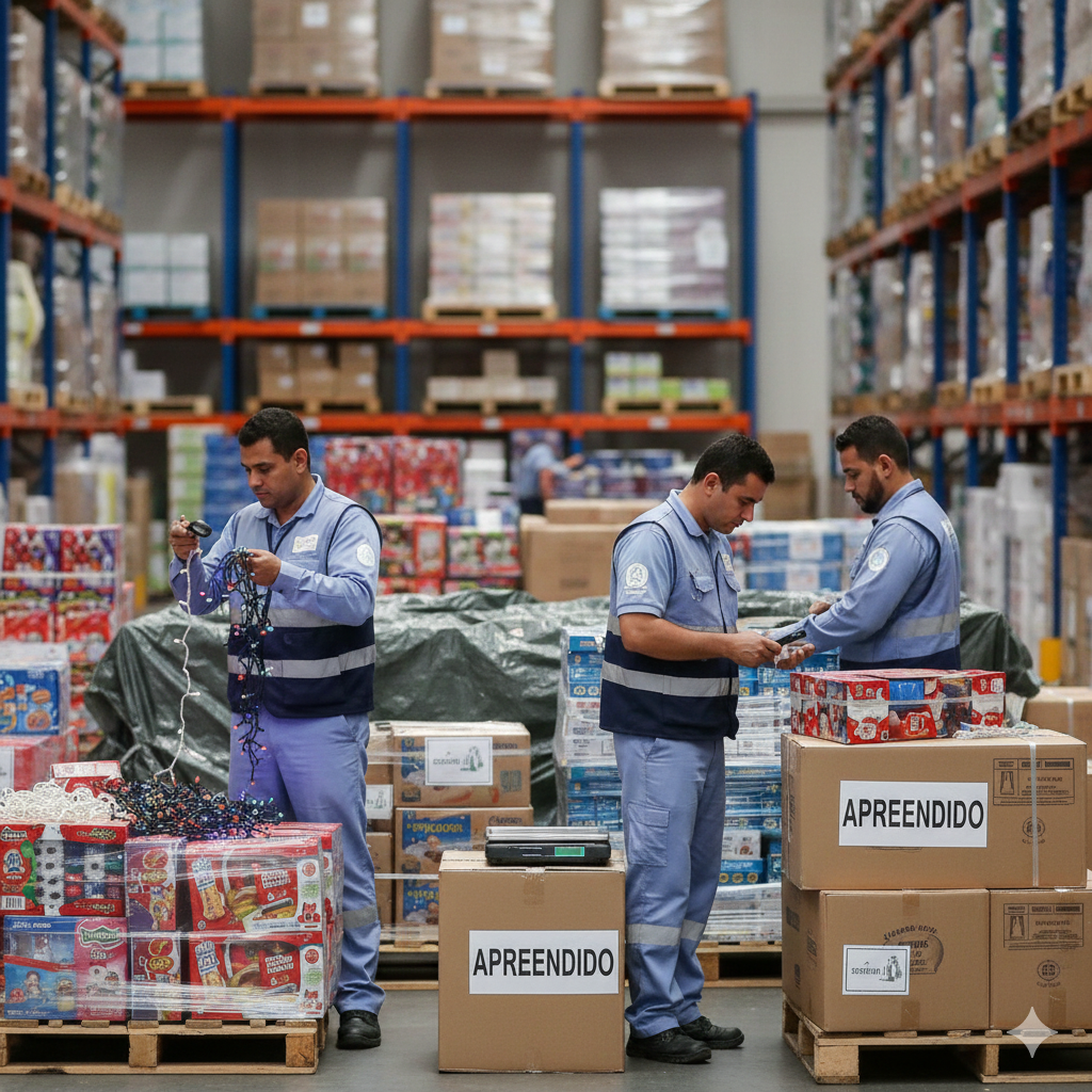 Operação do Inmetro apreende mais de 90 mil produtos irregulares para festas de fim de ano em Minas Gerais