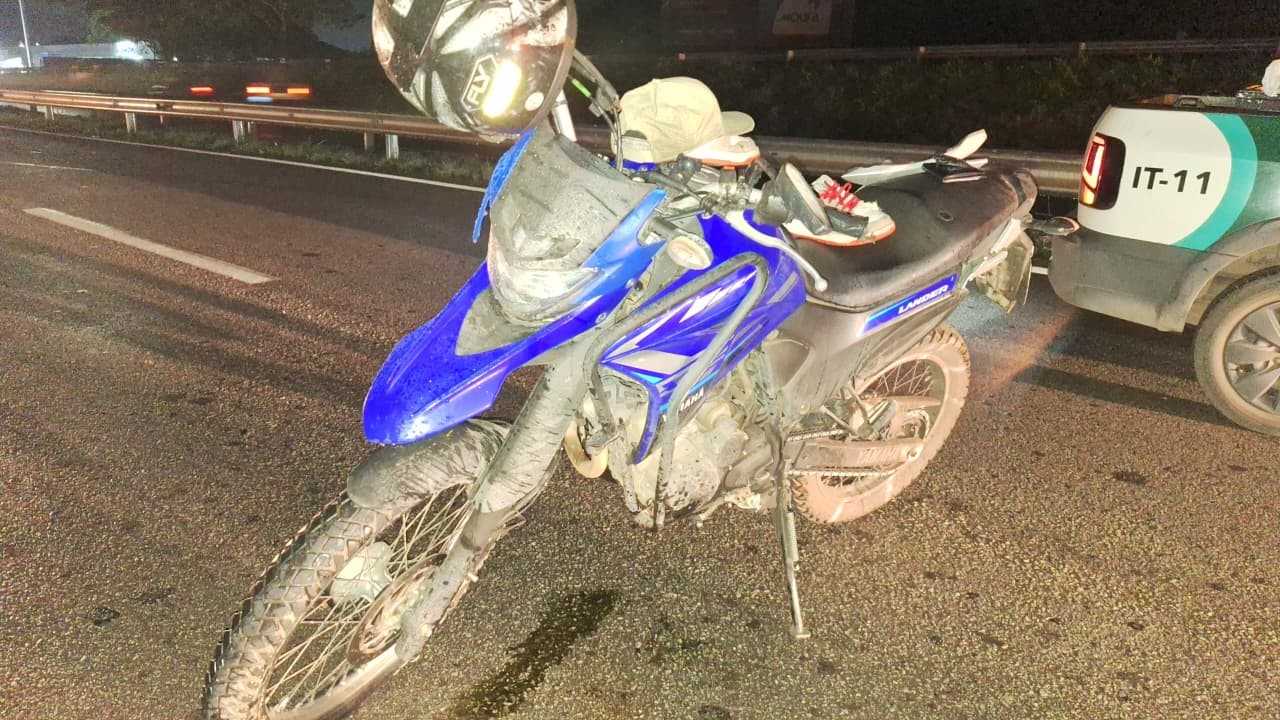 Motociclista morre após acidente no KM 119 da rodovia MG-050 em Divinópolis