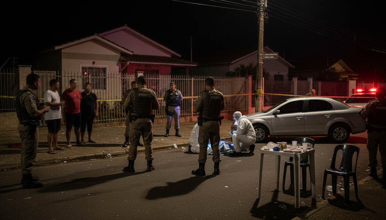 Homem de 26 anos é assassinado a tiros durante churrasco no bairro Jardim Laguna em Contagem