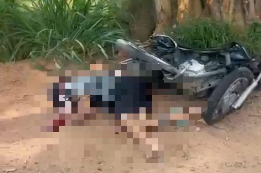 Motociclista morre após colidir contra árvore na MG-232 em Santana do Paraíso