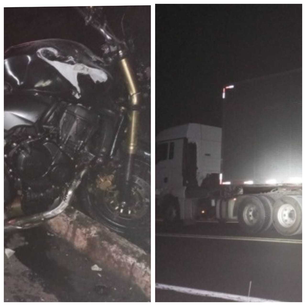 Jovem morre em grave acidente entre moto e caminhão na rodovia MGC-135 em Japonvar