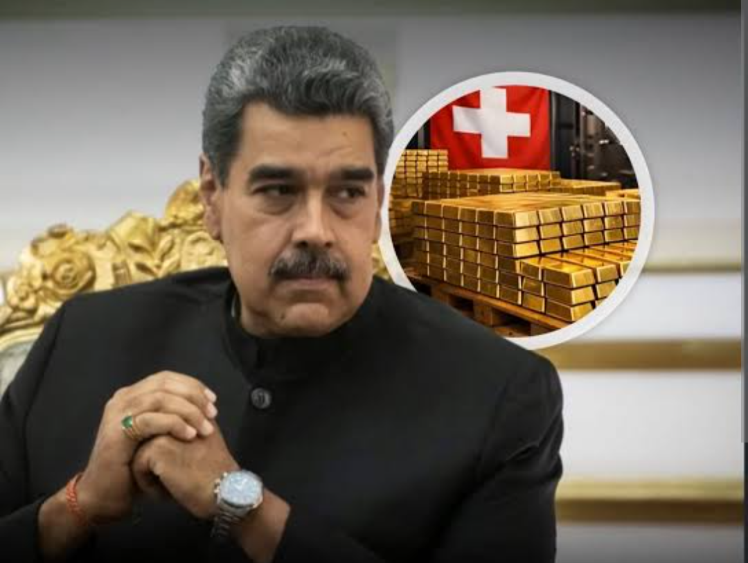 Maduro enviou 113 toneladas de ouro do povo venezuelano para sua conta pessoal na Suiça