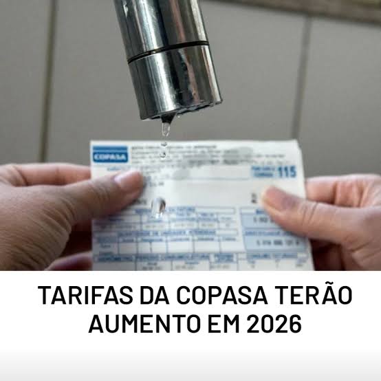 Tarifas da Copasa terão aumento médio de 6,56 por cento em Minas Gerais a partir de 22 de janeiro