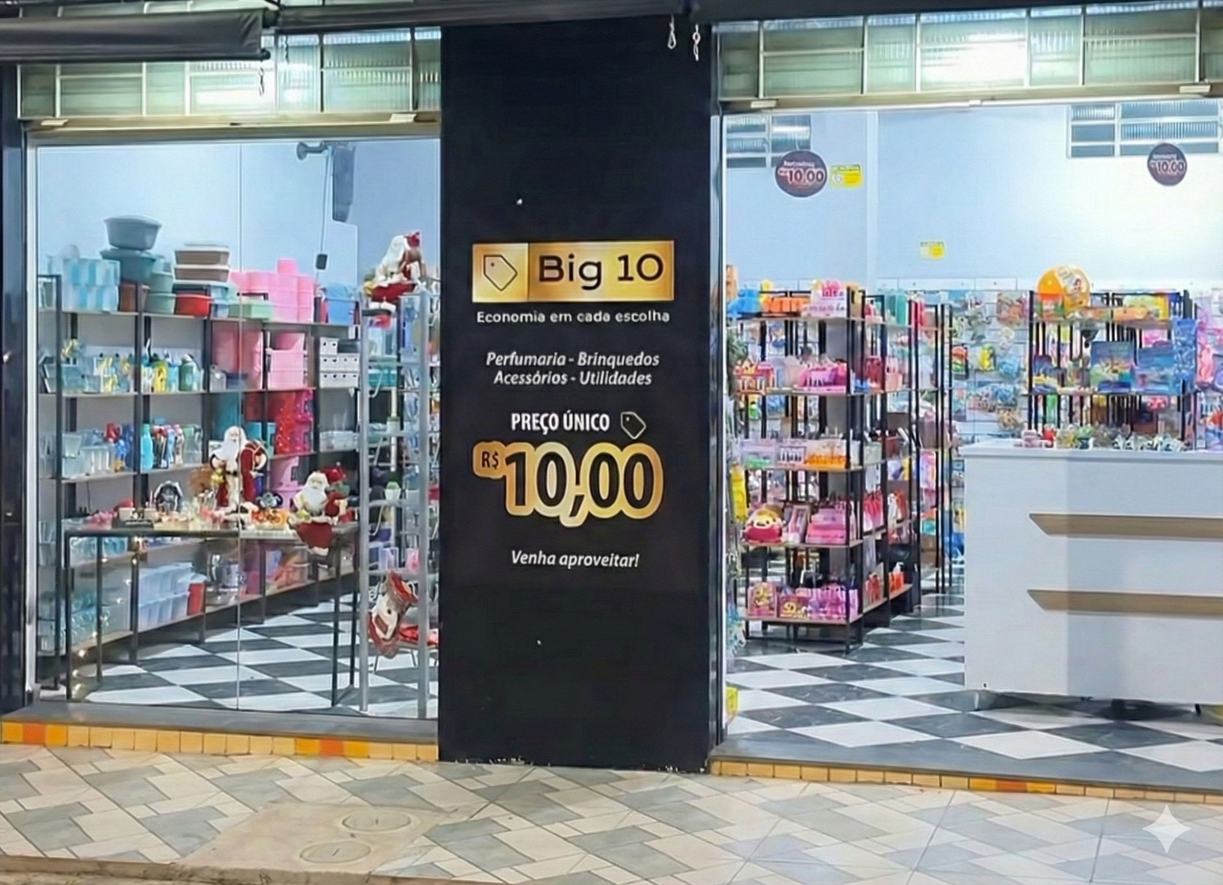 Inauguração da loja Big 10 em Ipuíuna vai trazer opção de preço único para os consumidores da região