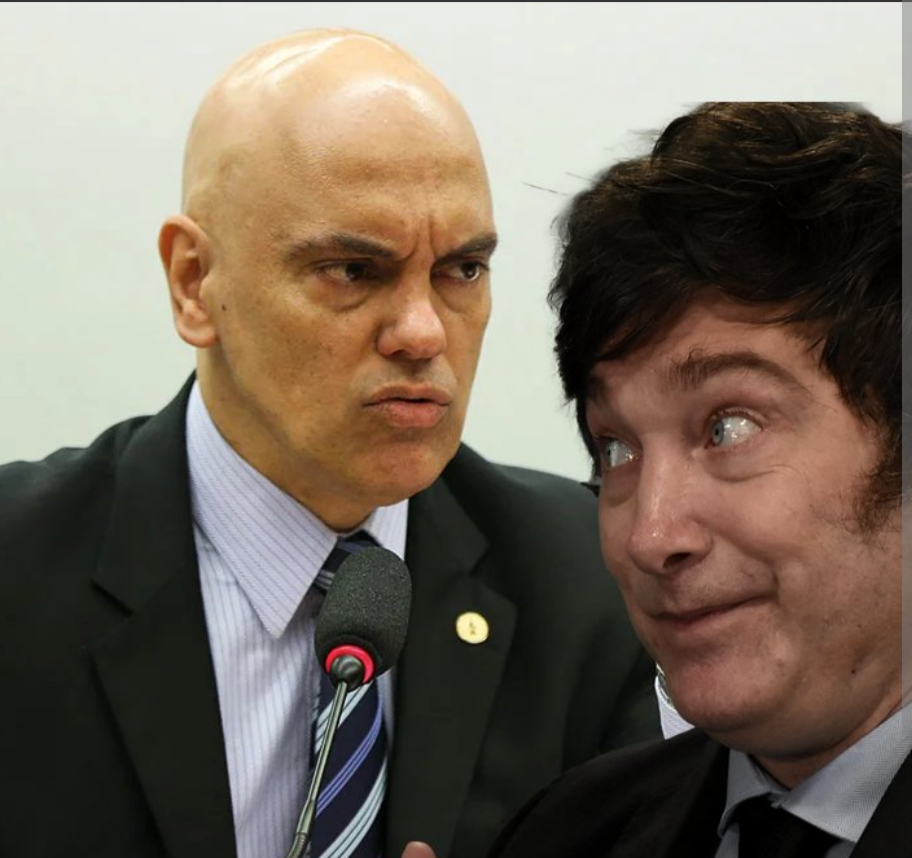 Milei desafia Moraes e concede asilo político na argentina a brasileiro condenado pelo 8 de janeiro