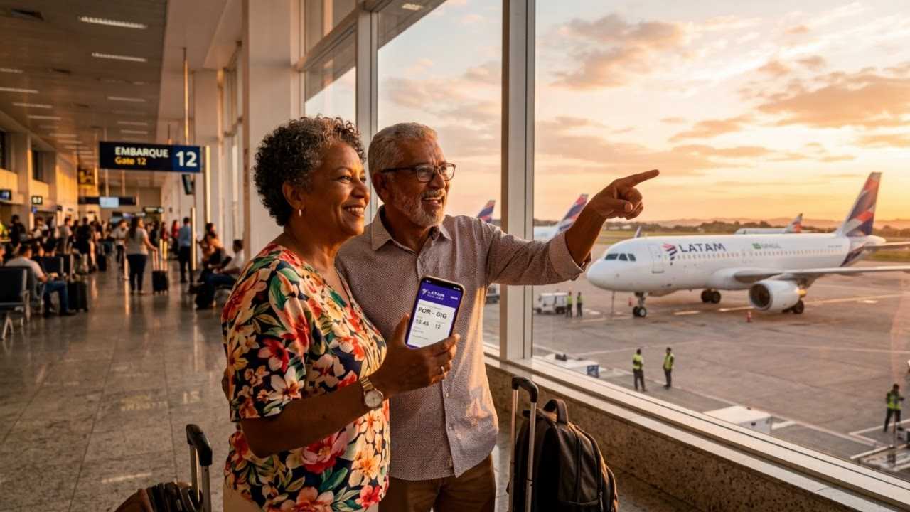 Voa Brasil amplia inclusão aérea e oferece passagens por 200 reais para aposentados