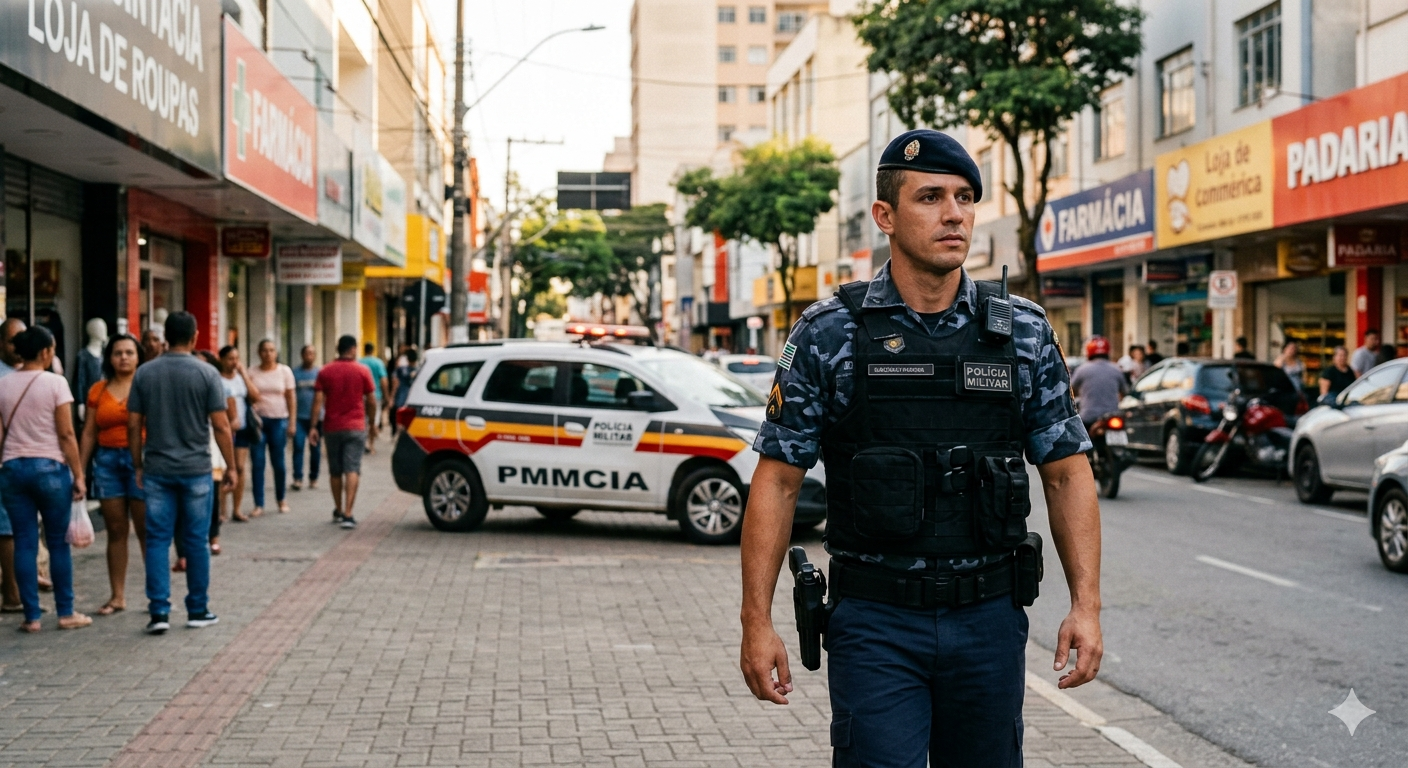 Polícia Militar reforça patrulhamento no Centro de Ipatinga após registros de furtos