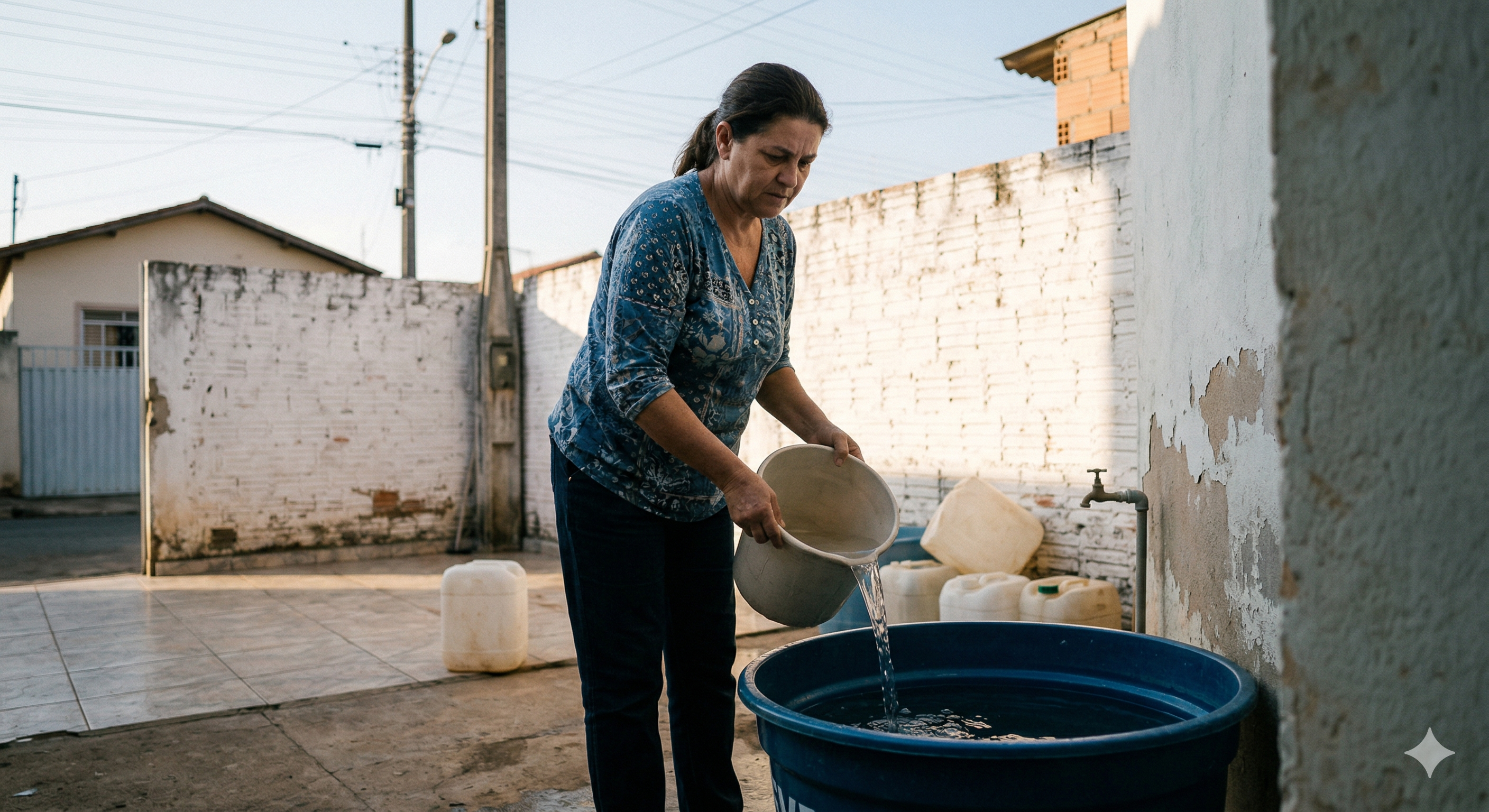 Moradores do Jardim Aeroporto em Ouro Fino denunciam interrupções constantes no abastecimento de água