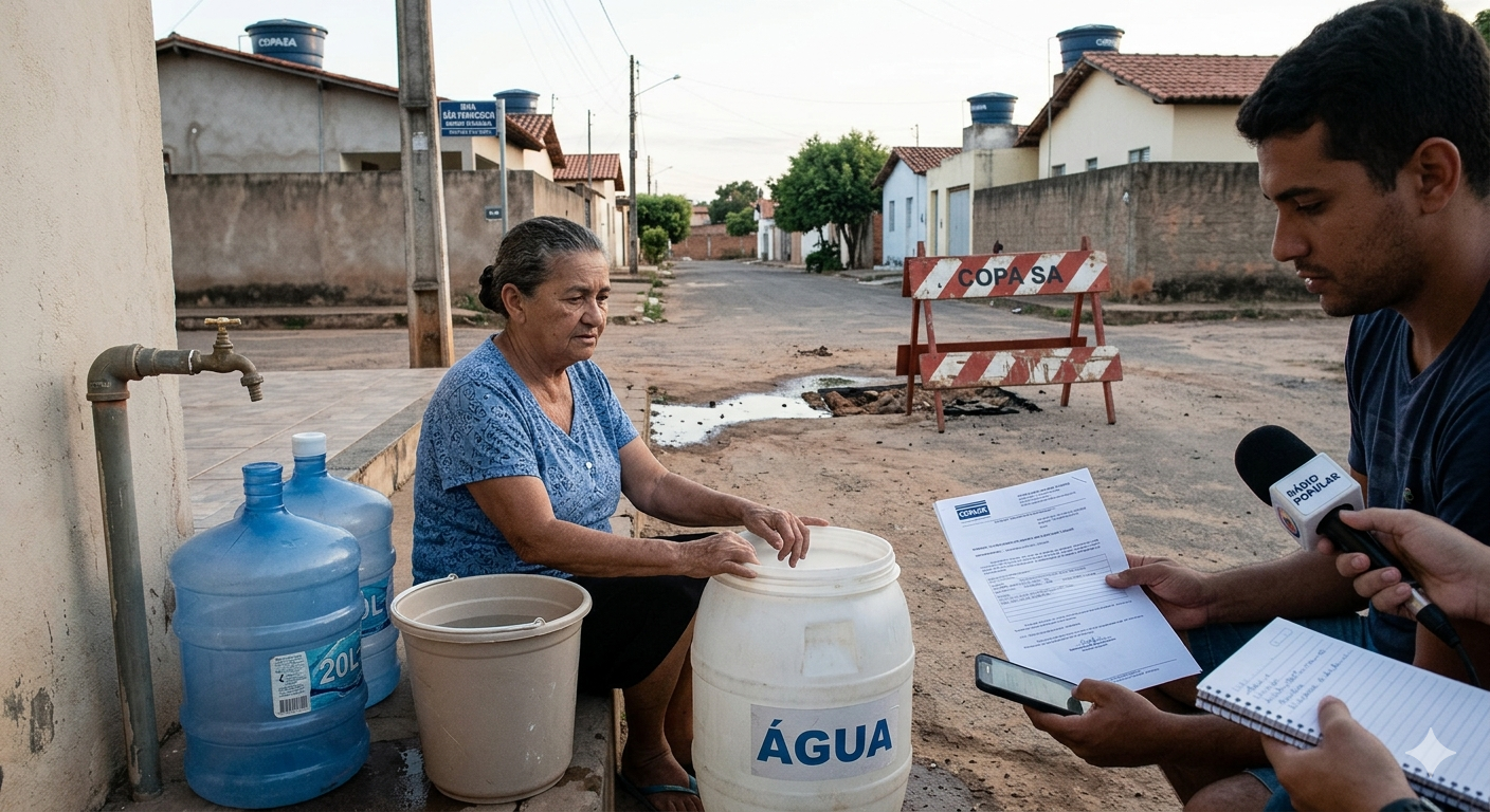 Copasa Januária enfrenta queixas por falta de água constante e demora excessiva em manutenções