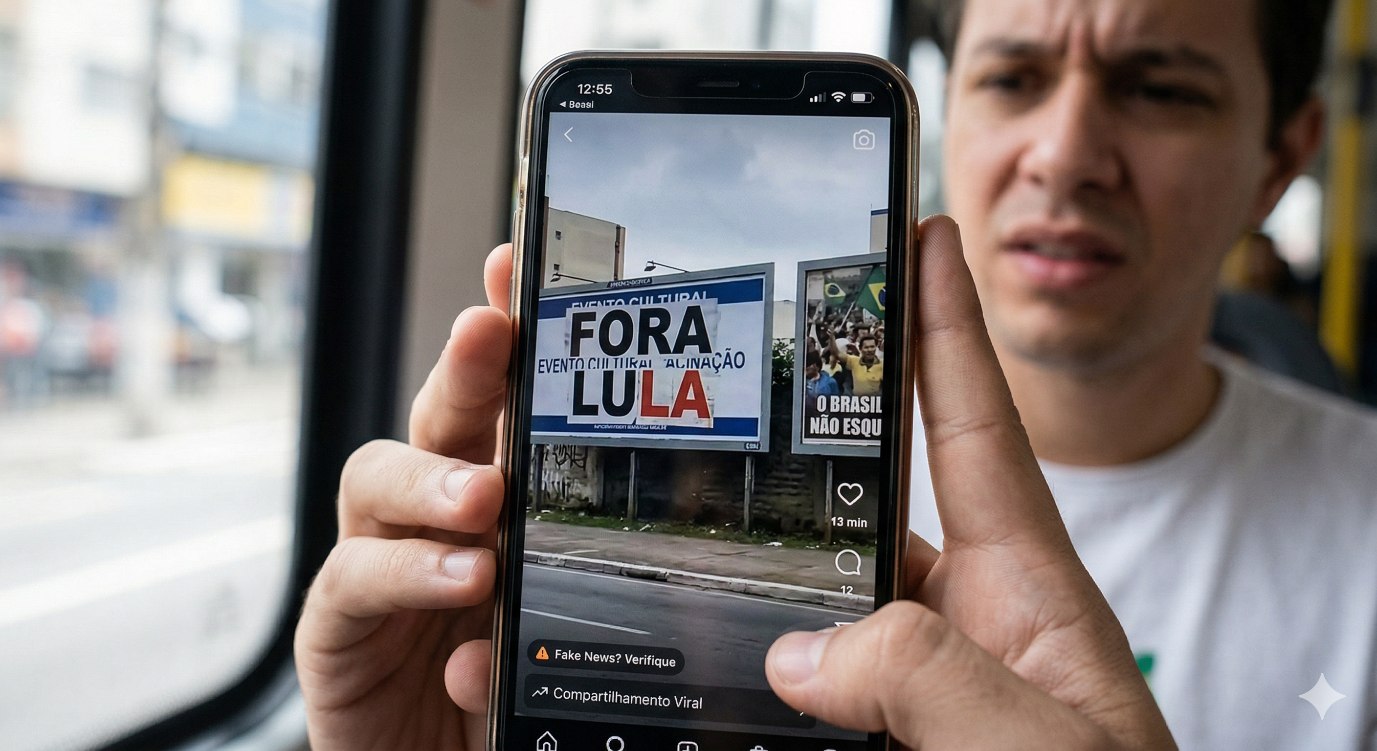 Desinformação Viral: Vídeo com Outdoors contra Lula Usa Montagens e Imagens Antigas para Criar Falso Cenário de Protesto