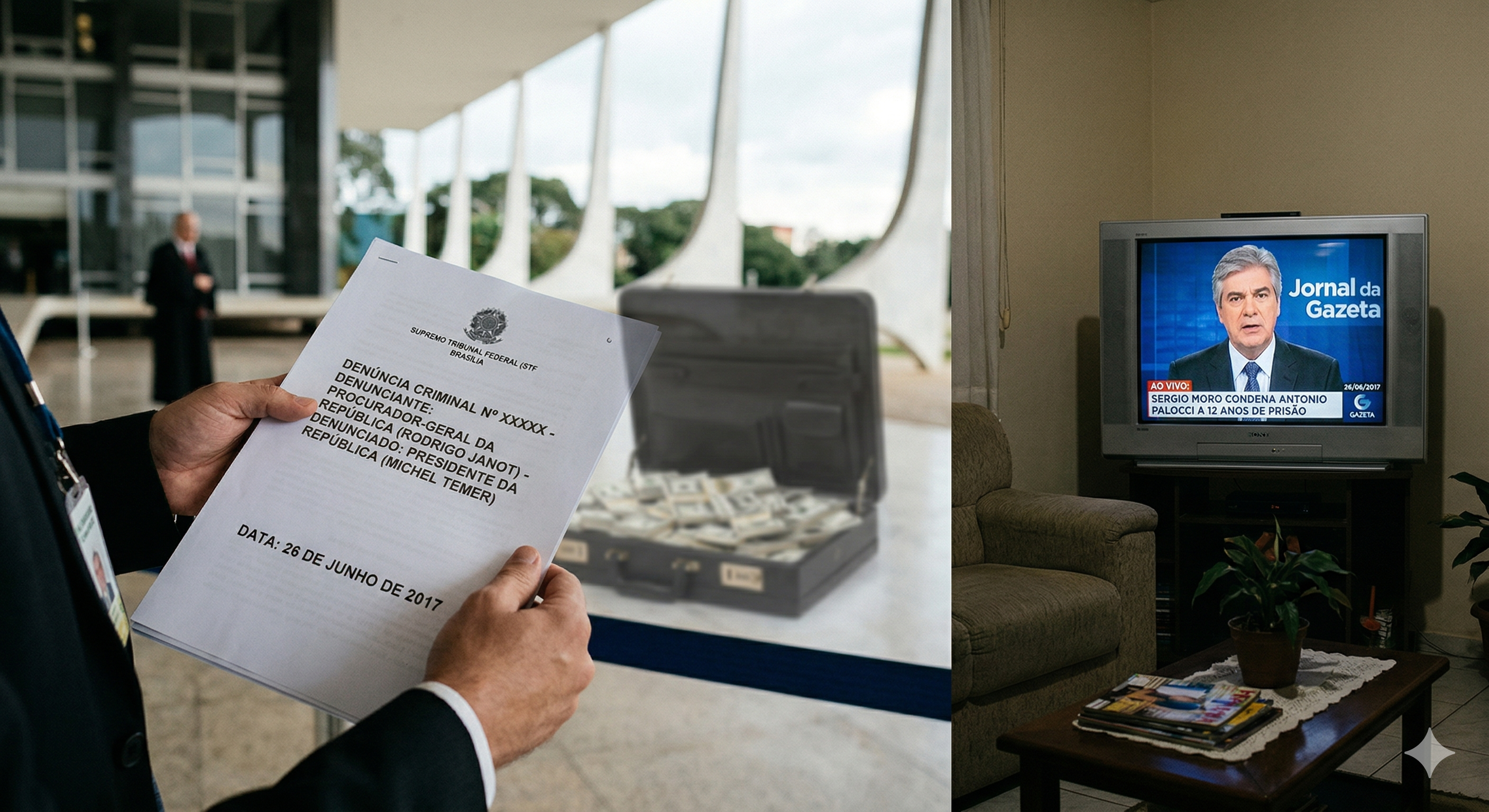 Jornal da Gazeta destaca denúncia inédita contra Michel Temer e condenação de Palocci