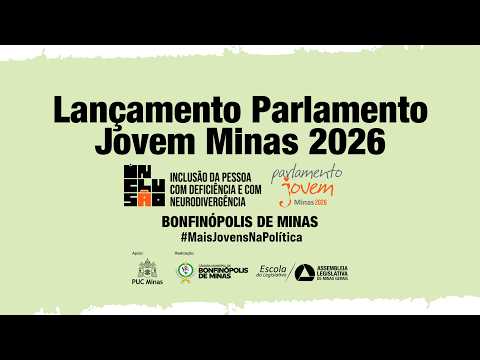A Câmara Municipal de Bonfinópolis de Minas foi o palco do lançamento da edição 2026 do Parlamento Jovem Minas. O evento, realizado em 09 de março de 20...