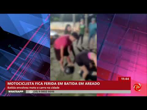 Uma mulher ficou ferida após se envolver em um acidente de trânsito na cidade de Areado, localizada na região Sul de Minas Gerais. O incidente ocorreu c...