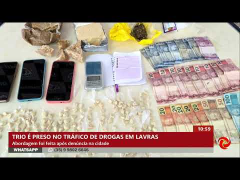 Uma ação efetiva das forças de segurança em Lavras culminou na prisão de três homens acusados de envolvimento com o tráfico de drogas na cidade. As dete...