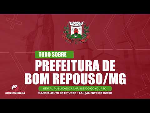 A Prefeitura de Bom Repouso, localizada em Minas Gerais, teve o edital de seu aguardado concurso público divulgado. As informações a respeito do certame...