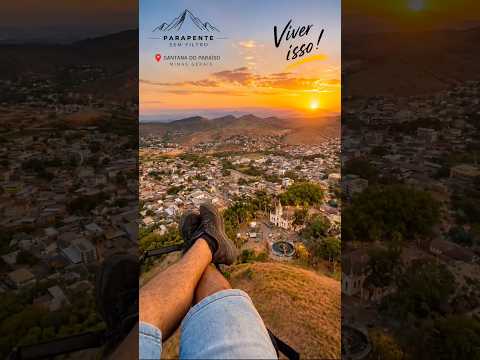 Um cenário de tirar o fôlego de Santana do Paraíso, no Leste de Minas, foi recentemente registrado por um praticante de parapente, que compartilhou a ex...