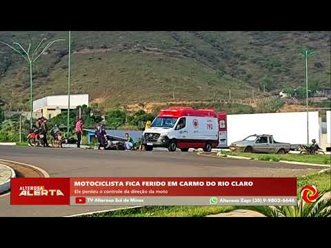 Um motociclista ficou ferido em Carmo do Rio Claro nesta terça-feira, após um incidente na via que resultou na perda de controle do veículo. O ocorrido ...