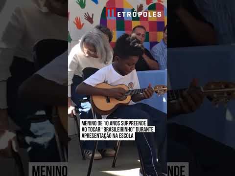 Caiu na rede esse vídeo do canal YouTube e resolvemos trazer pra cá. A gente não perdeu tempo e trouxe o vídeo "Prodígio de 10 anos: Brasileirinho deixa...
