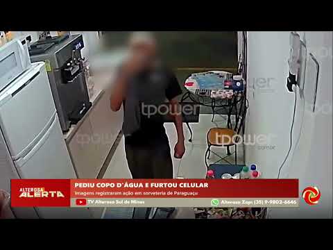 Um incidente inusitado foi registrado por câmeras de segurança em uma sorveteria na cidade de Paraguaçu, no sul de Minas Gerais. Um homem, após pedir um...