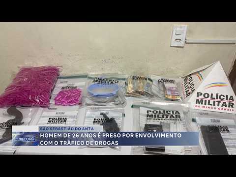 Um homem de 26 anos foi preso em São Sebastião do Anta, no interior de Minas Gerais, sob a acusação de envolvimento com o tráfico de drogas. A ação, con...