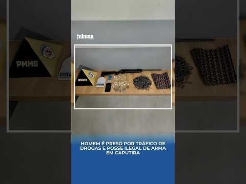 Caputira: PMMG prende homem com drogas e arma ilegal