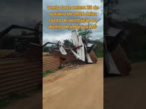 Forte vendaval devasta distrito em Mutum, Minas Gerais