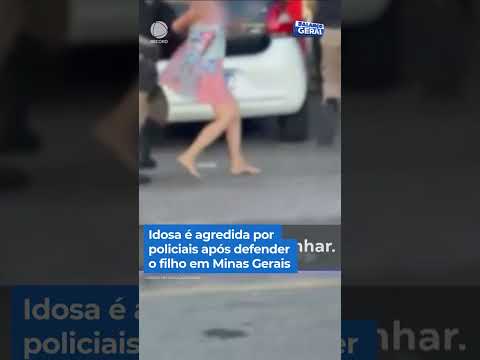 Idosa agredida por policiais em Minas Gerais após defender filho